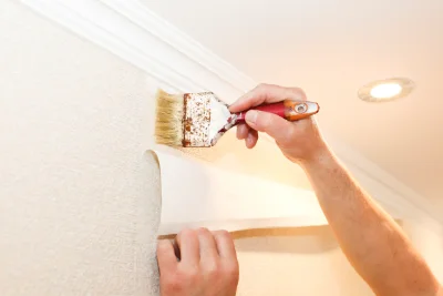 Pose de papier peint à Razines — revêtements muraux et toiles de verre